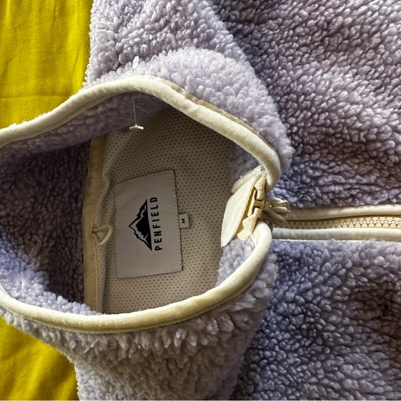 Penfield lavender sherpa zipper sweater size Medium - Picture 4 of 12